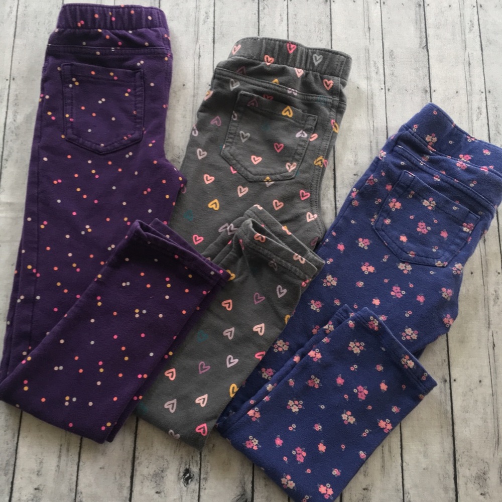3 pair girls pants 5/5T